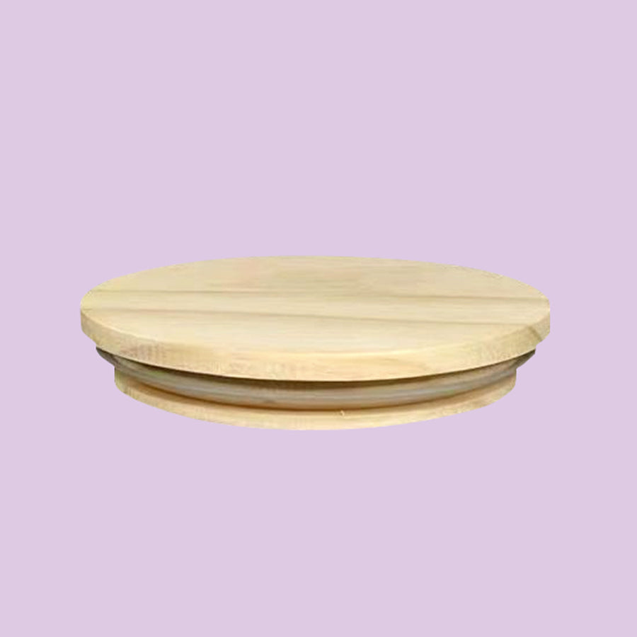 Wood Lid Extra Large 97mm - Natural
