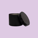 Candle Tin Large With Lid - Black