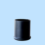 Danube Type Candle Jar Medium With Knob Lid - Matte Black