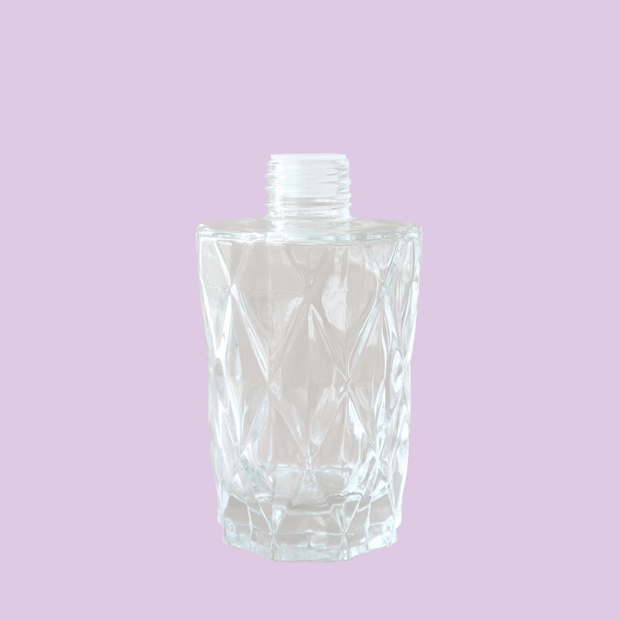 Diamond Glass Diffuser Jar - Clear