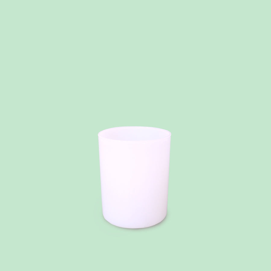 Jade Medium Candle Jar - White