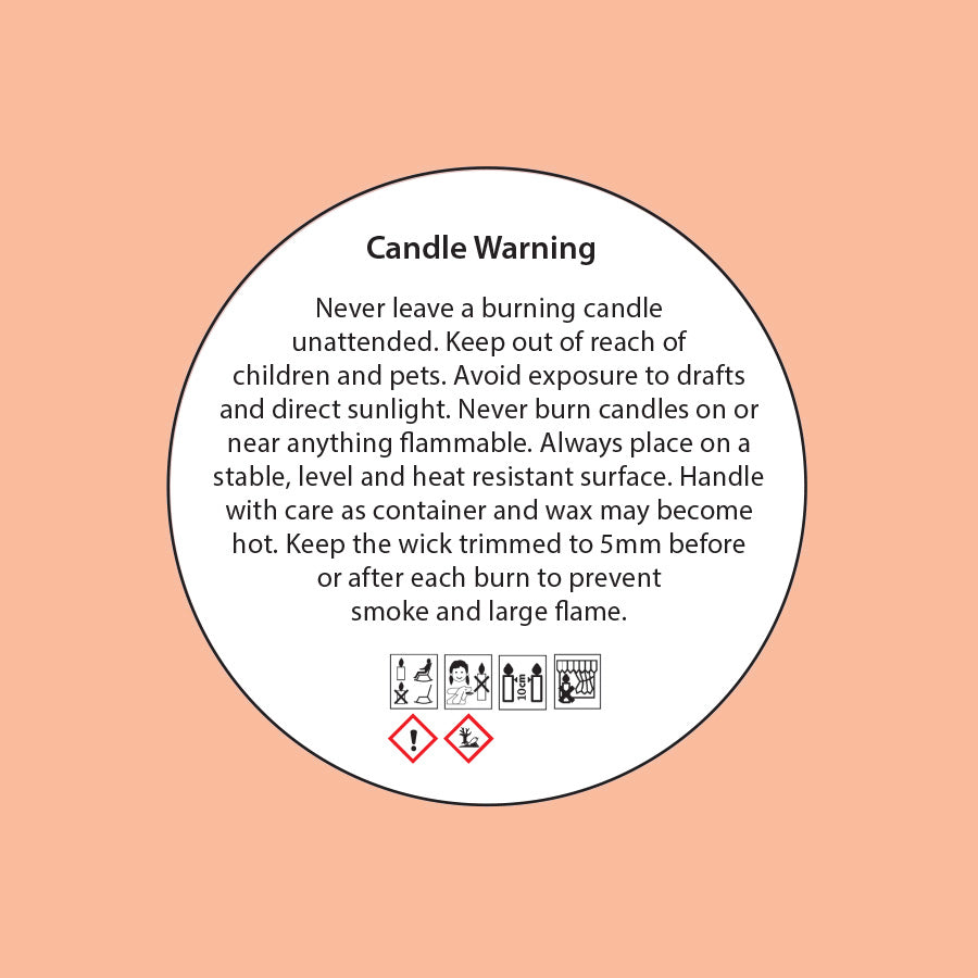 Candle Base Label 40mm Round | Scent Method